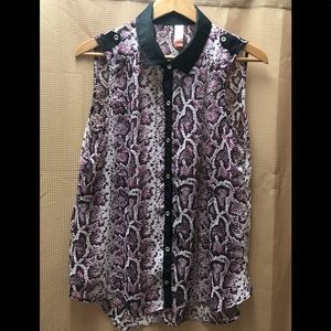 COPY - No Boundaries Sheer Sleeveless Shirt Size XL